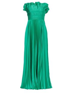 strapless open back dress Navy Blue Satin One Shoulder Prom Dress with Slit – FancyVestido